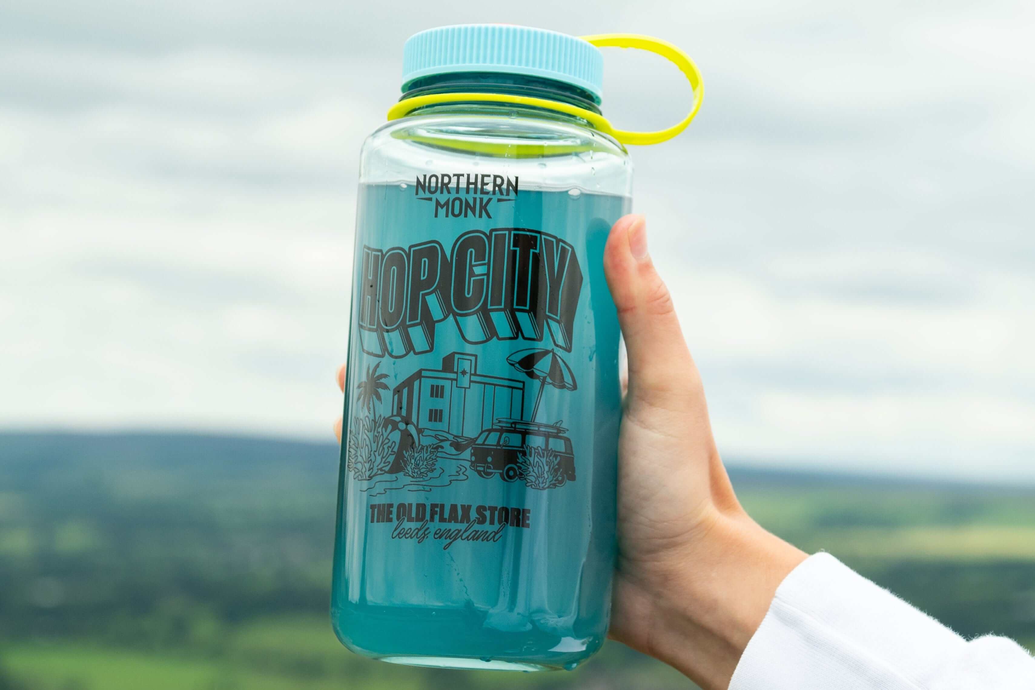 HOP CITY NALGENE WATER BOTTLE 1L SEAFOAM BLUE - Image 3